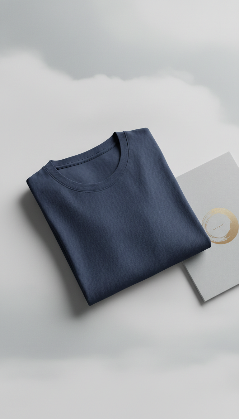 Navy Blue Premium Cotton T-Shirt